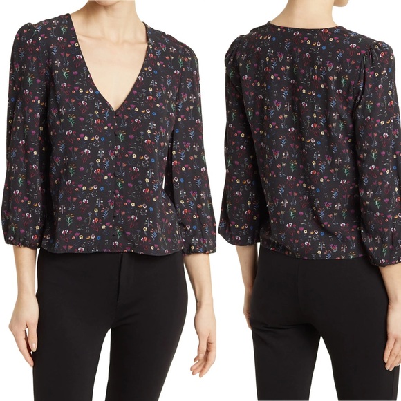Marine Layer Tops - Marine Layer Stacy Patterned Blouse